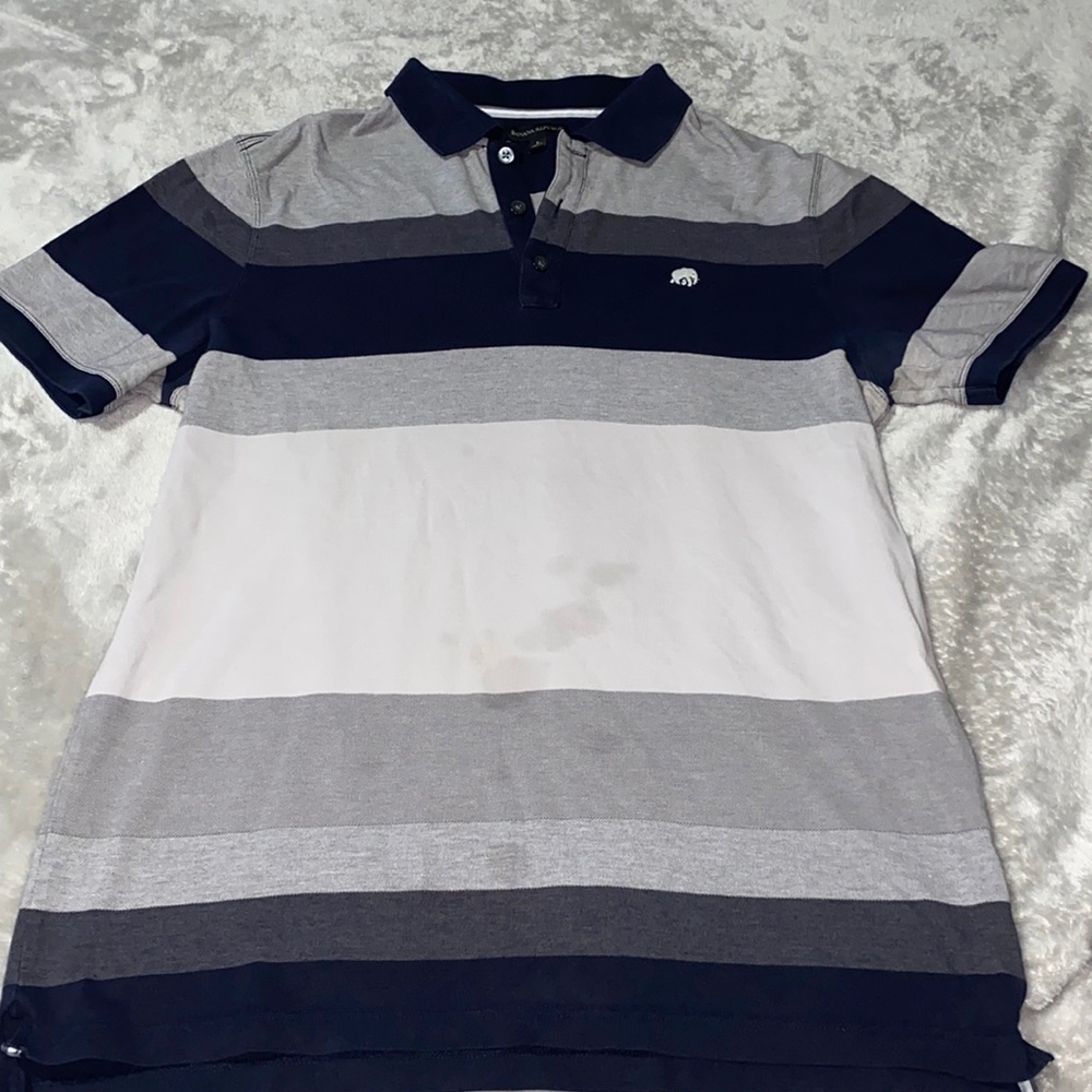Banana Republic Men’s multicolor pique polo. Size L